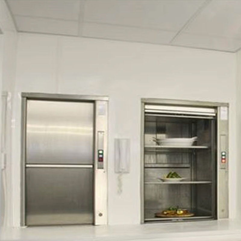 VTEF113 Visokokvalitetni nehrđajući čelik Moderni AC Drive Restoran Kuhinja Glupi konobar Lift s PVC podom ISO certificiran za hotelsku upotrebu