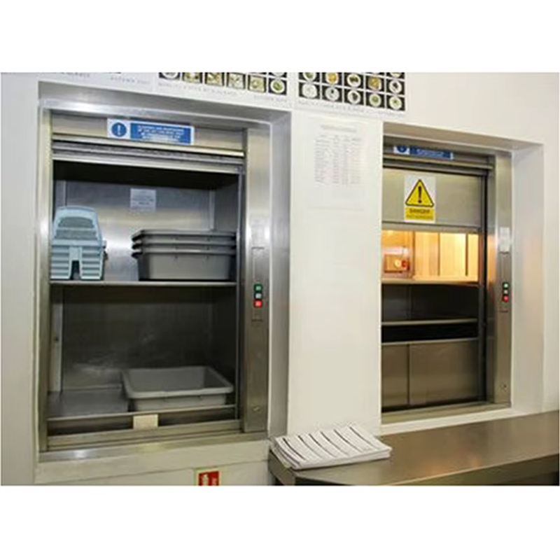 VTEF113 Visokokvalitetni nehrđajući čelik Moderni AC Drive Restoran Kuhinja Glupi konobar Lift s PVC podom ISO certificiran za hotelsku upotrebu