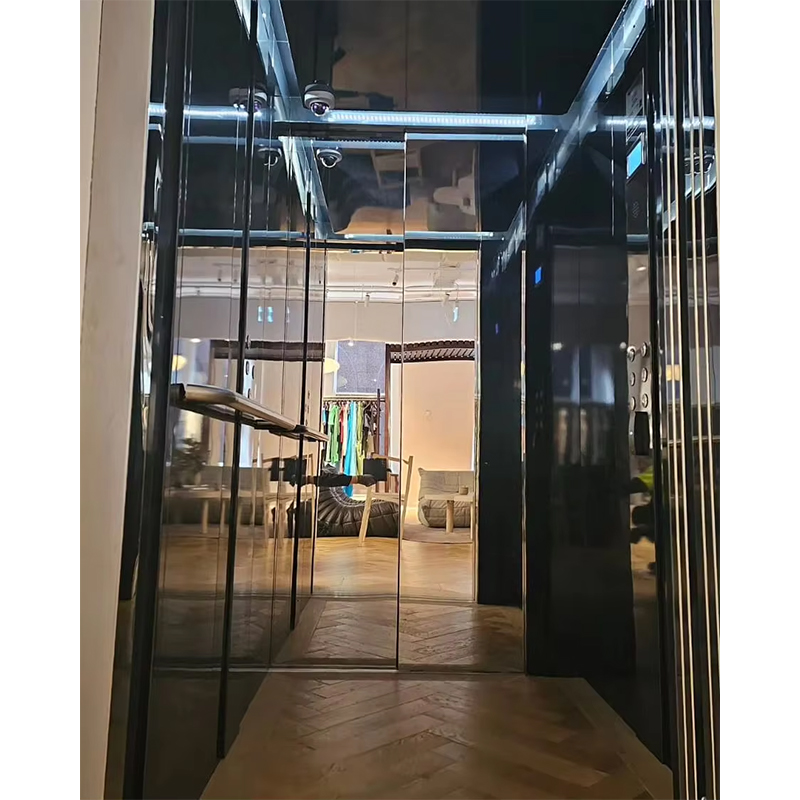 VTSP136 Dijelovi i pribor za dizalo Kabina za putnički lift s LED rasvjetom i vrhunskim ukrasom